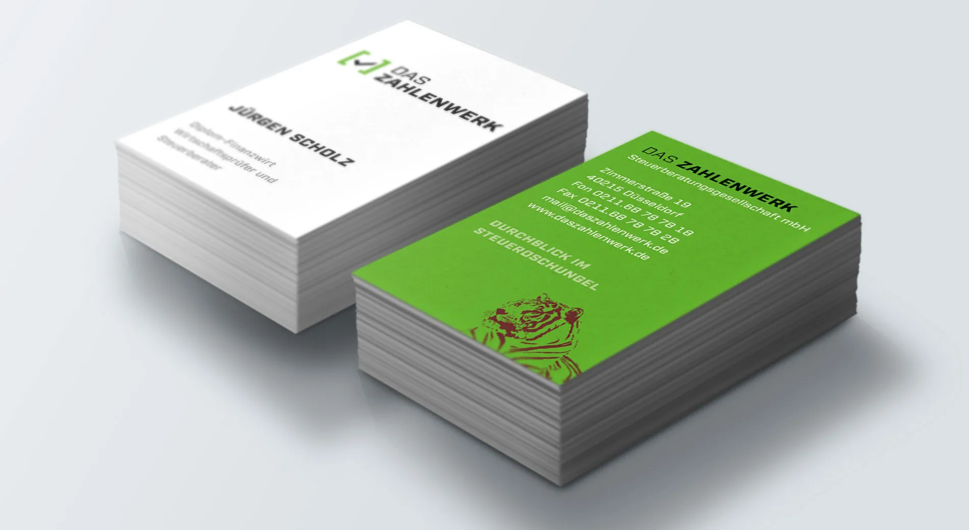 Das Zahlenwerk: Geschäftskarte