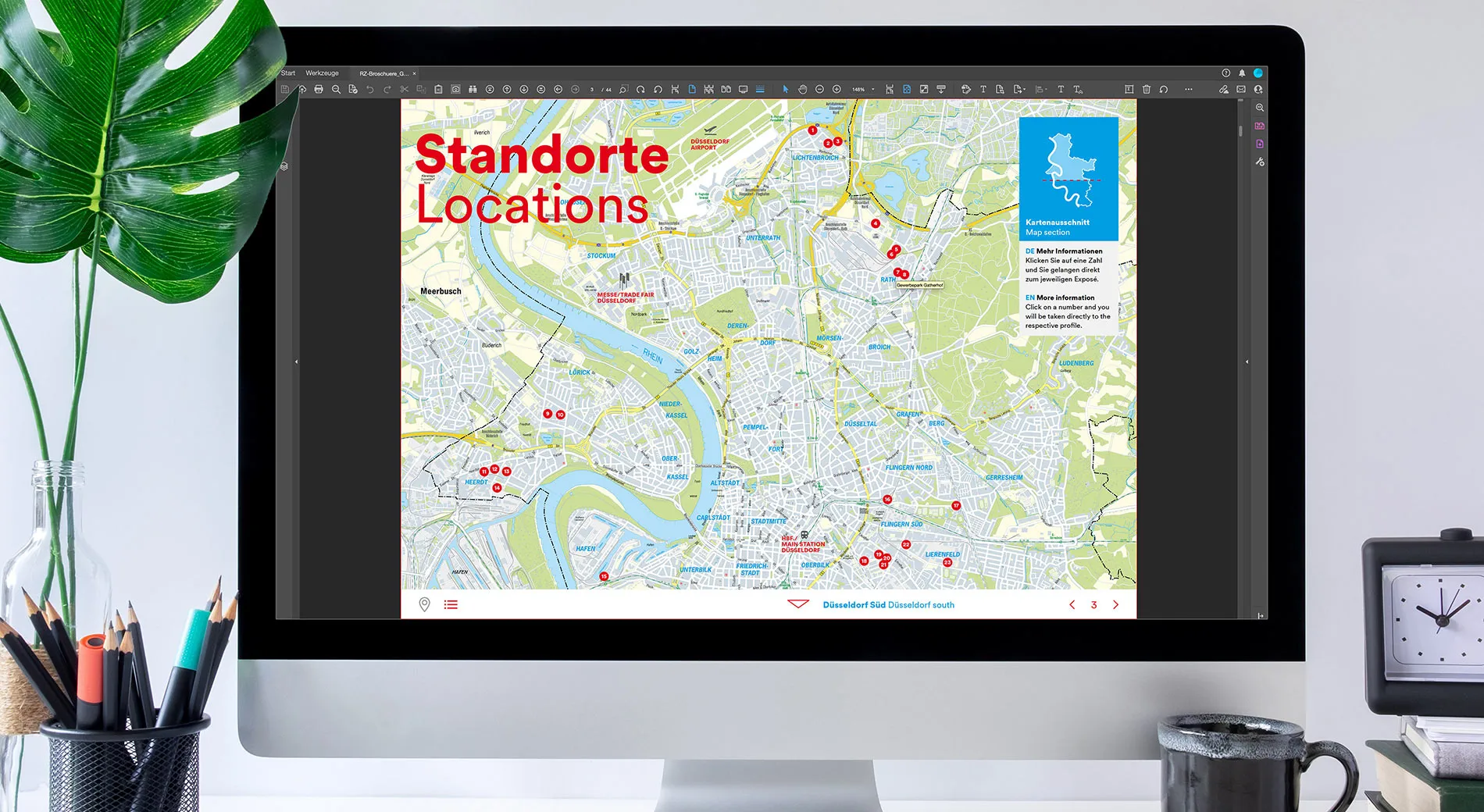 business parks: Ansicht am Monitor