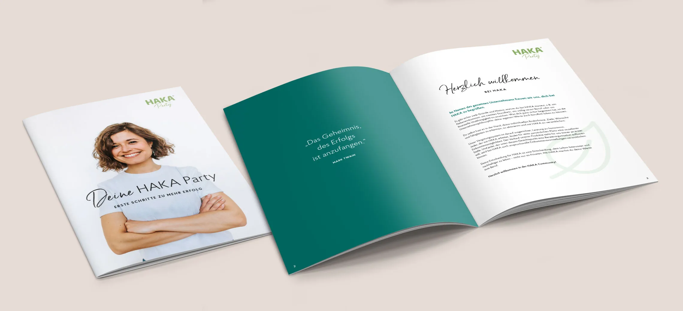 Leitfaden Meine HAKA Party: Titel und Einstiegsseiten