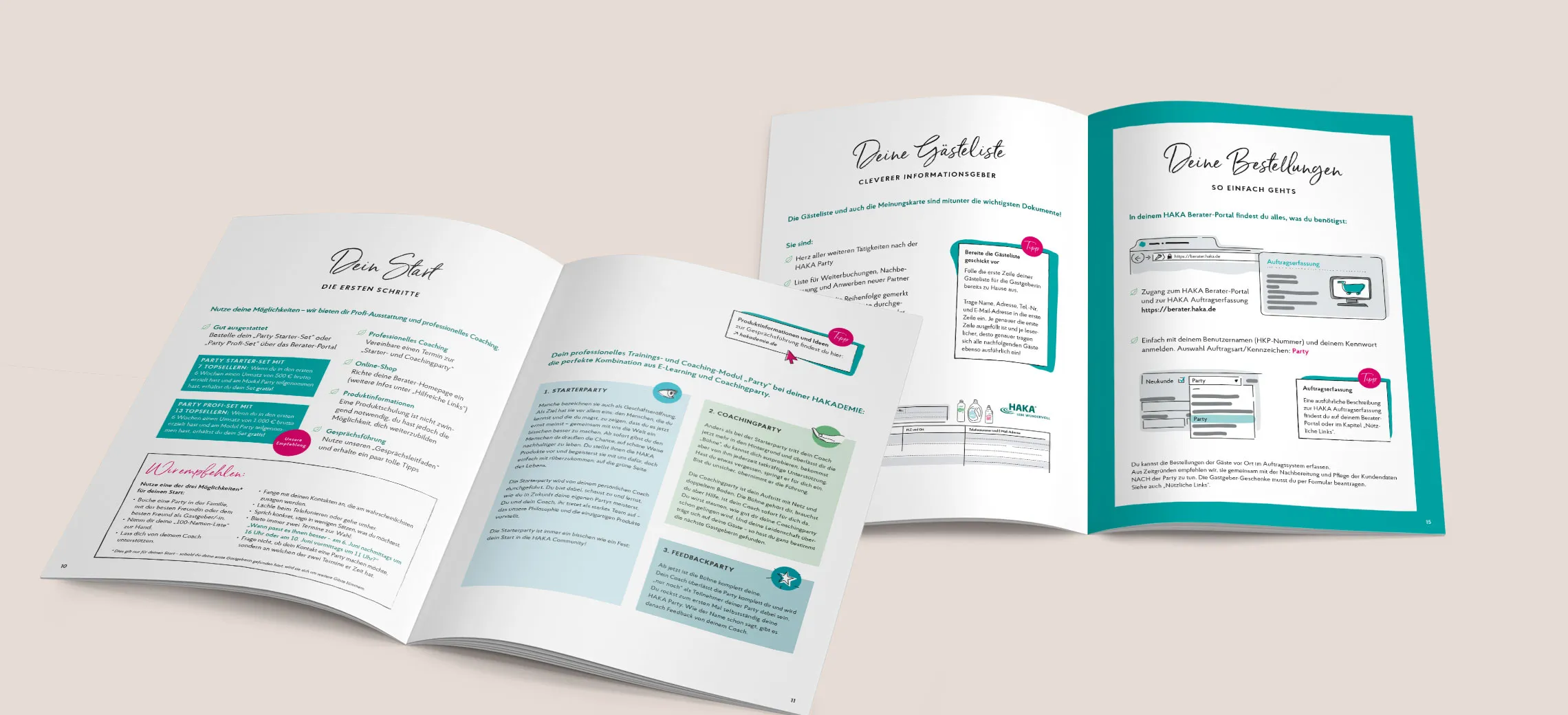 Leitfaden Meine HAKA Party: Innenseiten