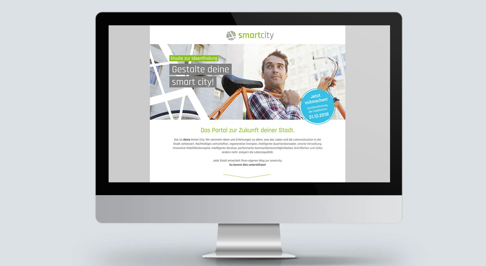 smartcity: Website Startseite